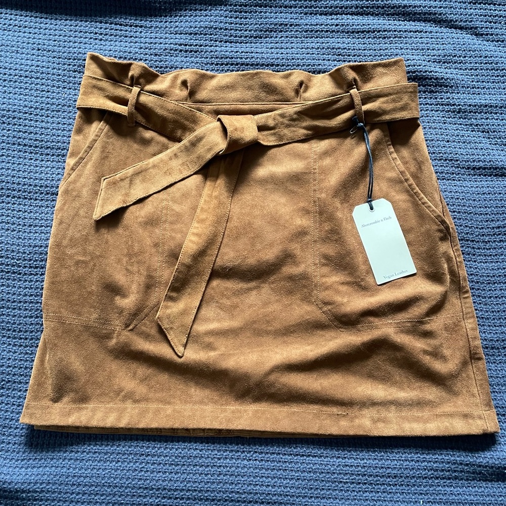 Vegan Leather Mini Skirt. Brand New!